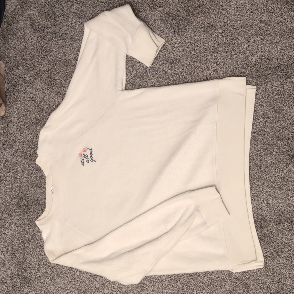 Cream PINK Lightweight Fleece SS